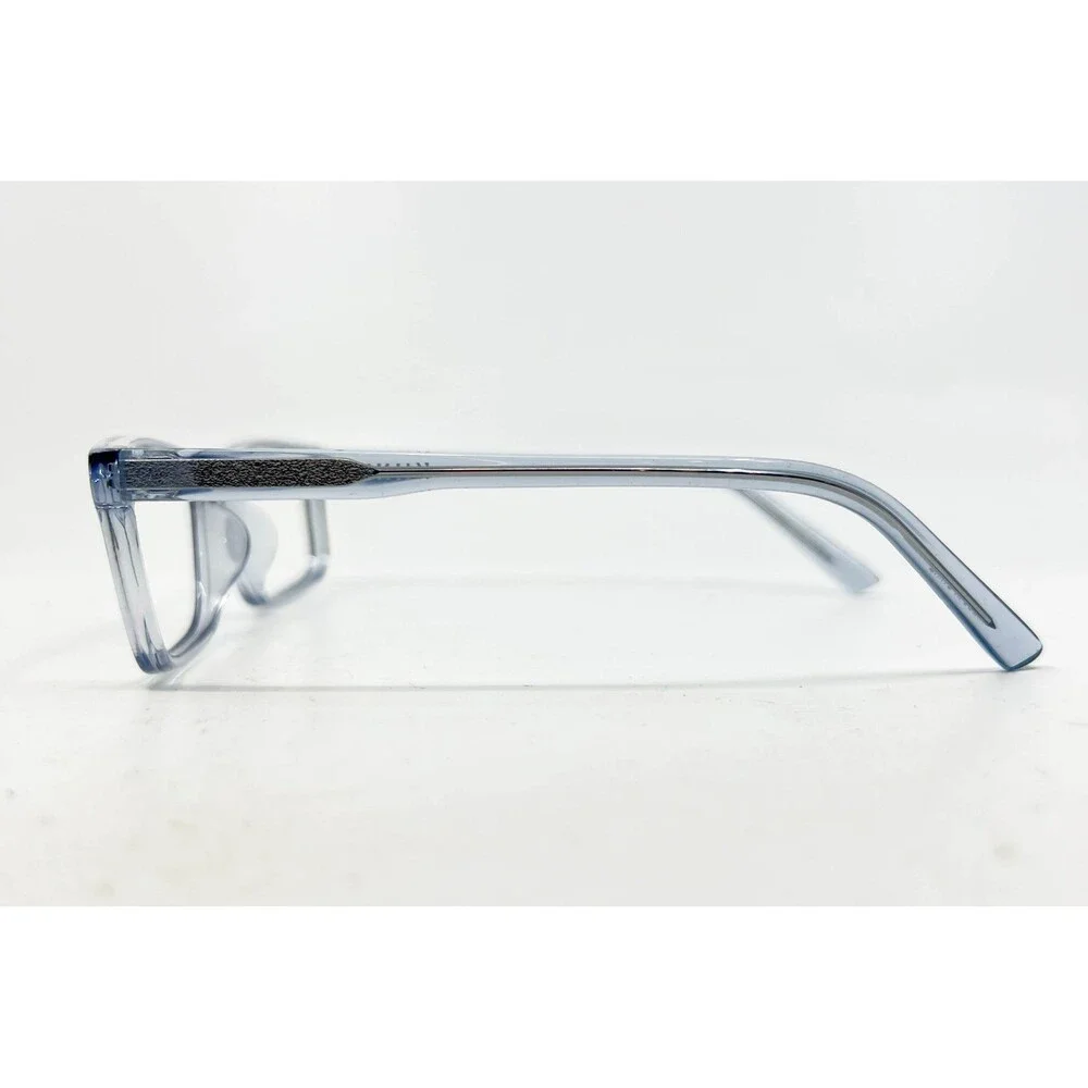 Zenni 125416 Blue Translucent Rectangular Eyeglasses Frames Womens
